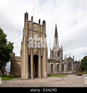 Sheffield Cathedral su Church Street Sheffield England Regno Unito Foto Stock