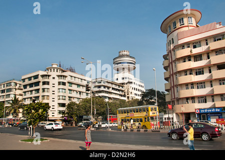 Churchgate Mumbai ( Bombay ) India boulevard spiaggia mare Lungomare Marine Drive Foto Stock