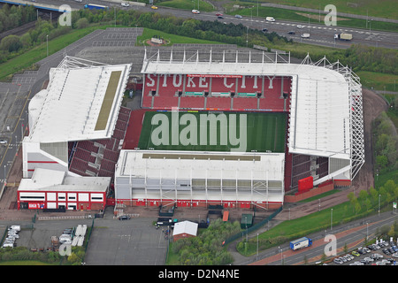 Immagine aerea di Stoke City Il Britannia Stadium Foto Stock