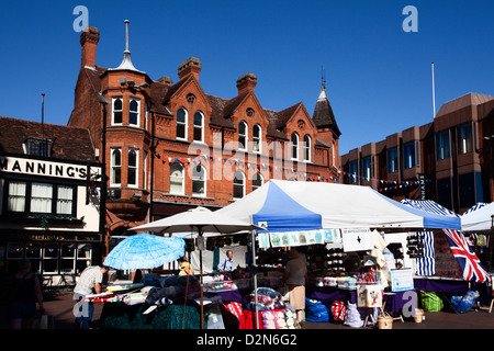 Market Place, Ipswich, Suffolk, Inghilterra, Regno Unito, Europa Foto Stock