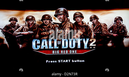 Call of Duty 2 schermata di Start Foto Stock