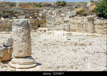 Rovine della città antica Kourion in Cipro Foto Stock