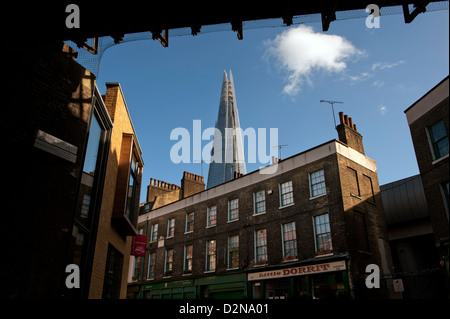 Il coccio di Renzo Piano, 32 London Bridge visto dalla Southwark, Londra, Inghilterra, Regno Unito. 27-1-2013 Foto Stock
