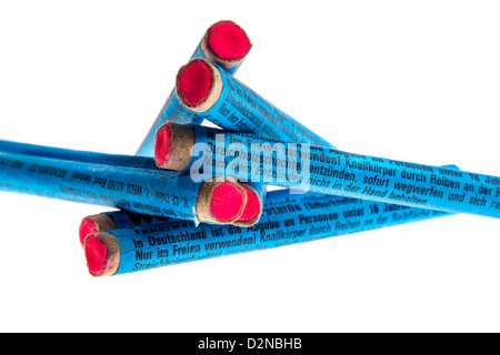 Diversi tipi di fuochi d'artificio, cracker, banger, Foto Stock