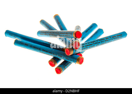 Diversi tipi di fuochi d'artificio, cracker, banger, Foto Stock