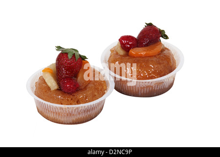 Due singoli frutti spugne Foto Stock