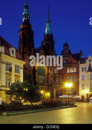 La Cattedrale di Legnica, Bassa Slesia, Polonia Foto Stock