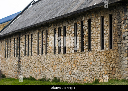 Chiesa muro di pietra, Fort Dauphin (taolagnaro), madagascar Foto Stock