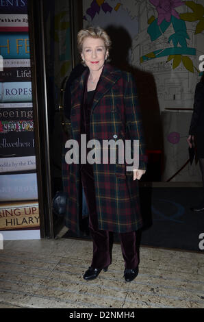 Londra, Regno Unito. Il 29 gennaio 2013. Patricia Hodge ha: Costa libro del premio di anno 2012 Arrivi,Londra, Regno Unito. Credito: Duncan Penfold / Alamy Live News Foto Stock