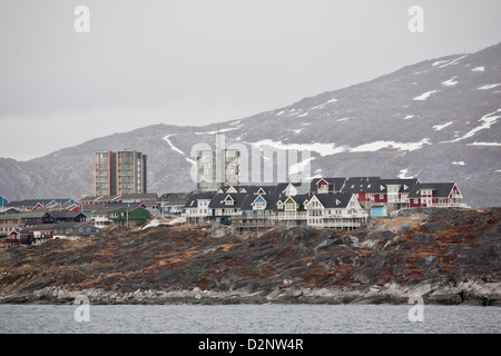 Appartamento Case in Nuuk, la capitale o la Groenlandia Foto Stock