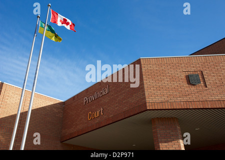 Tribunale provinciale di Saskatchewan downtown Saskatoon Saskatchewan Canada Foto Stock