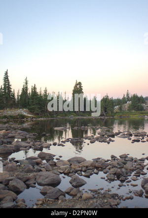 Medicine Bow lago di montagna Foto Stock