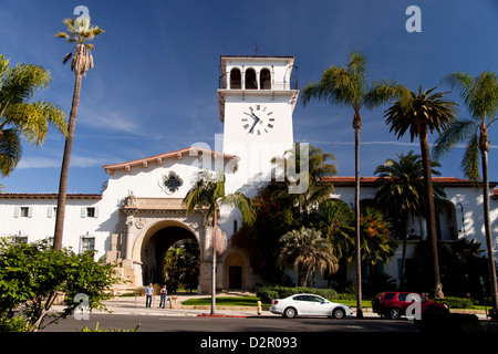 Santa Barbara County Courthouse a Santa Barbara, California, Stati Uniti d'America, STATI UNITI D'AMERICA Foto Stock