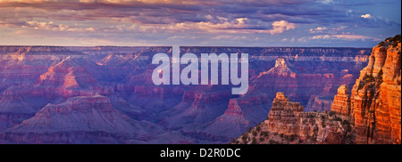 South Kaibab sentiero si affacciano, South Rim, il Parco Nazionale del Grand Canyon, Arizona, Stati Uniti d'America Foto Stock