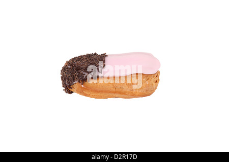 Eclair ricoperto di glassa Foto Stock