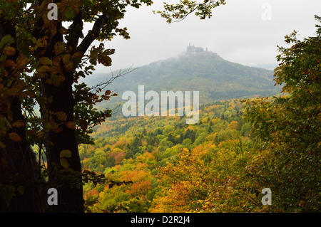 Hohenzollern Castello Svevo, Baden-Württemberg, Germania, Europa Foto Stock