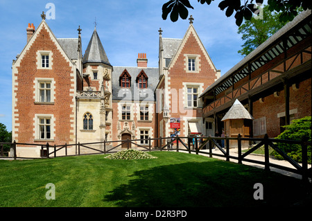 Leonardo da Vinci's House e museo, Clos Luce, Parc Leonardo da Vinci, Amboise, Indre-et-Loire, Valle della Loira, Centro, Francia Foto Stock