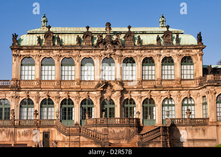 Zwinger è un palazzo costruito in stile rococò. Dresden, Germania. Foto Stock