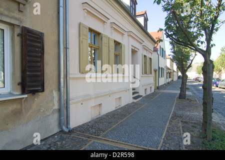 Strade e piazze di Werder / Havel Foto Stock