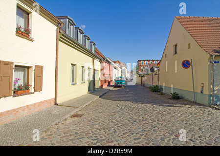 Strade e piazze di Werder / Havel Foto Stock