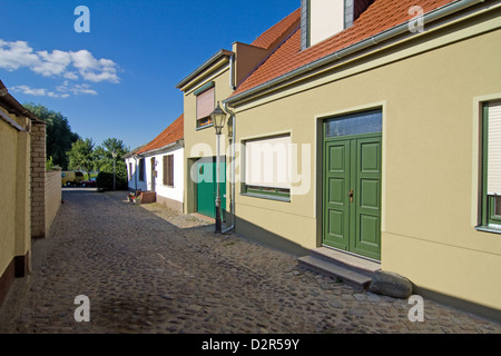 Strade e piazze di Werder / Havel Foto Stock