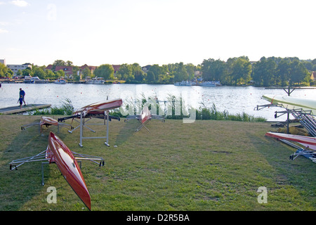 Strade e piazze di Werder / Havel Foto Stock