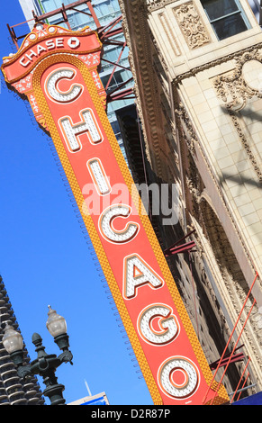 Teatro di Chicago, Chicago, Illinois, Stati Uniti d'America, America del Nord Foto Stock