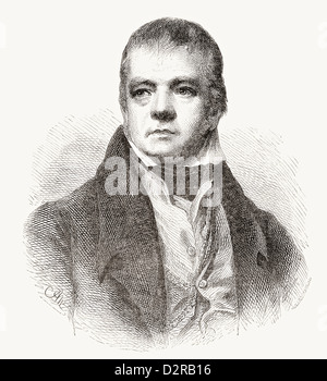 Sir Walter Scott, 1° Baronet, 1771 - 1832. Scozzese romanziere storico, poeta e commediografo. Foto Stock