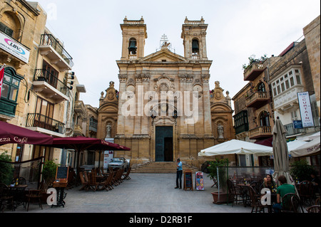 La vecchia città di Rabat (Victoria), Gozo, Malta, Europa Foto Stock