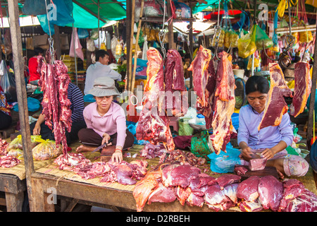 Mercato Centrale di Phnom Penh, Cambogia, Indocina, Asia sud-orientale, Asia Foto Stock