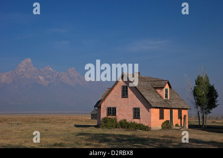 John e Bartha Moulton Homestead, Mormon fila quartiere storico, il Parco Nazionale del Grand Teton, Wyoming USA Foto Stock