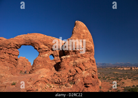 La torretta Arch, Arches National Park, Moab, Utah, Stati Uniti d'America, America del Nord Foto Stock