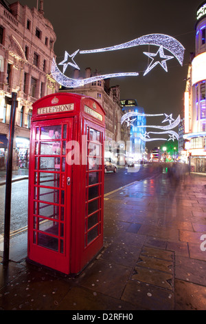 La città di Londra di notte Foto Stock