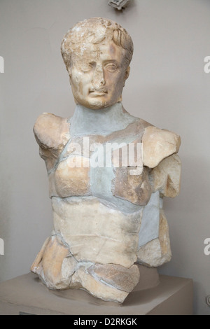 Asia, Turchia, Anatolia, Selcuk, museo di Efeso, statua dell'imperatore Augusto Foto Stock