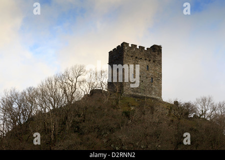 Il castello di Dolwyddelan vicino Moel Siabod, Snowdonia Foto Stock