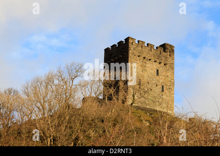 Il castello di Dolwyddelan vicino Moel Siabod, Snowdonia Foto Stock