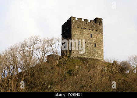 Il castello di Dolwyddelan vicino Moel Siabod, Snowdonia Foto Stock