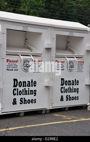 Scomparti di donazione per beneficenza Foto Stock