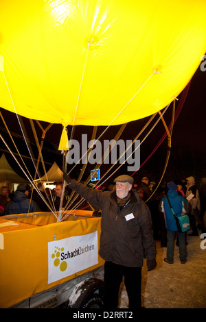 Essen, Germania, arte azione segni dell'albero alla cerimonia di apertura Ruhr.2010 Foto Stock