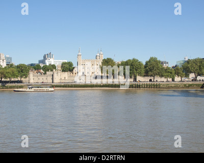 La Torre di Londra il castello medievale e il carcere Foto Stock