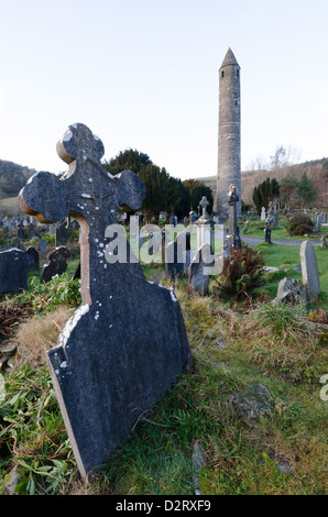 Glendalough, Wicklow, Irlanda Foto Stock