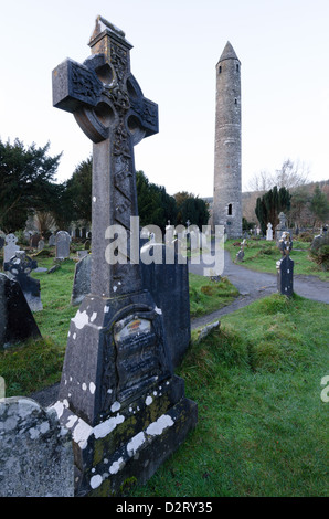 Glendalough, Wicklow, Irlanda Foto Stock