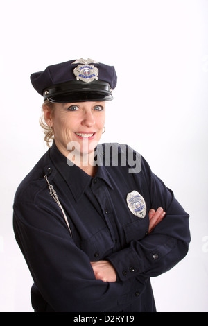 Una donna responsabile sicurezza Foto Stock