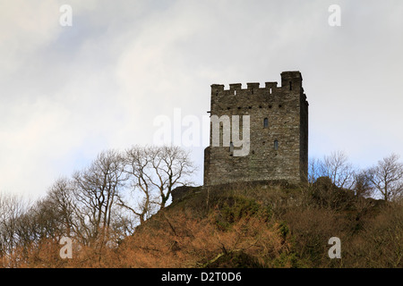 Il castello di Dolwyddelan vicino Moel Siabod, Snowdonia Foto Stock