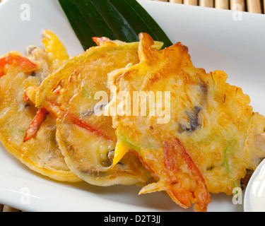 Frittelle di giapponese closeup Foto Stock