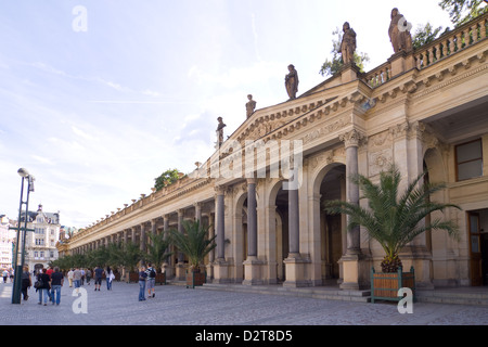 Hotel con centro termale di Karlovy Vary Foto Stock