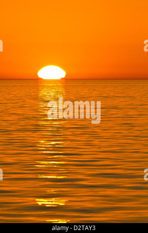 Sunrise, Golfo di California (Mare di Cortez), Baja California, Messico, America del Nord Foto Stock