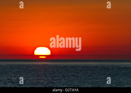 Sunrise, Golfo di California (Mare di Cortez), Baja California, Messico, America del Nord Foto Stock