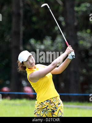 Queensland, Australia. Il 1 febbraio 2013. JESSICA NOH (AUS) tour europeo, azione dal giorno 1 del Volvik RACV Ladies Masters 2013, Royal Pines Resort, Queensland. Credit: Azione Plus immagini di Sport / Alamy Live News Foto Stock