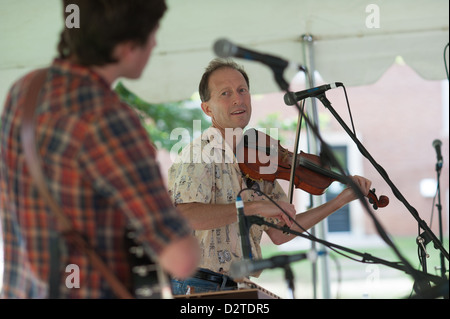 Appalachian Festival a Frostburg Membro, musicisti Foto Stock